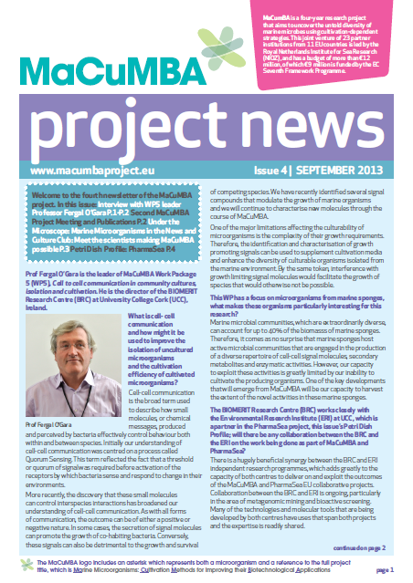 MACUMBA Project News Issue 4